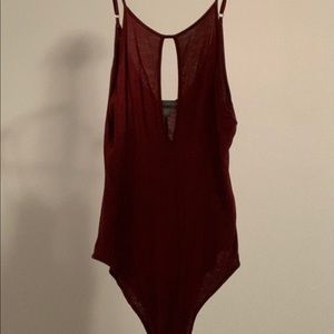 “Don’t Ask Why” Red Bodysuit